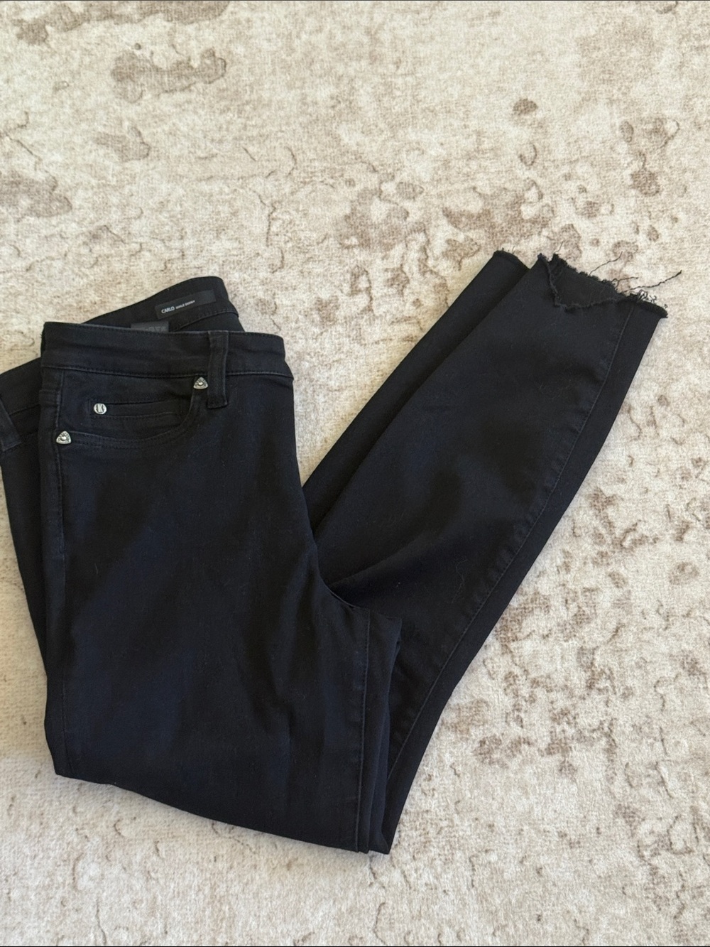 Kut From The Kloth Women's Black Skinny Crop Jeans